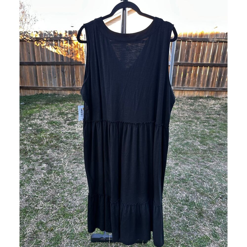 Westbound Black Maxi Dress 3X - Picture 2 of 4